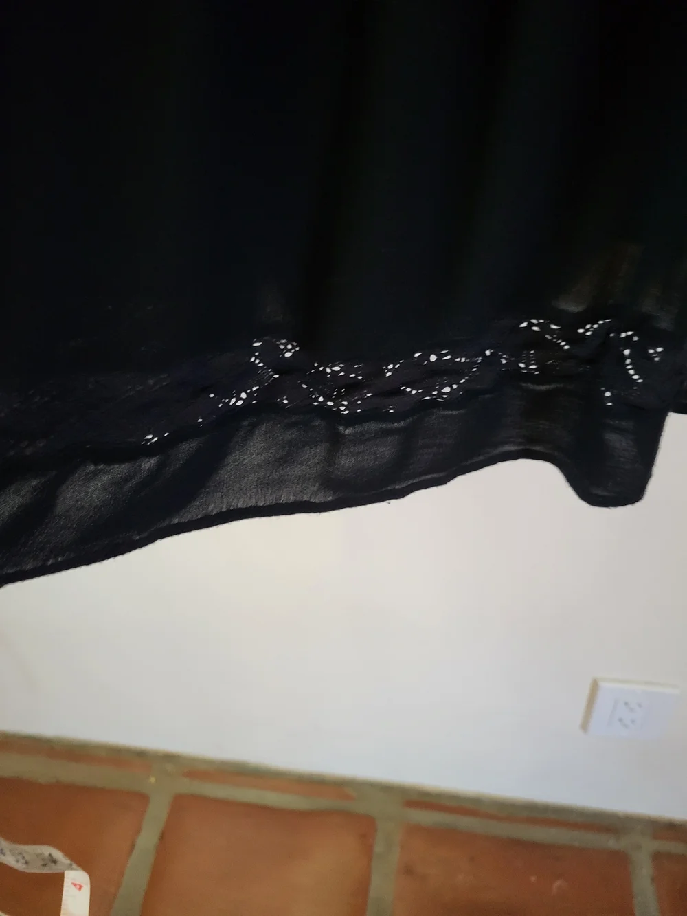NATURAL LIFE Black Lace-Trim Sun Dress- XL - Picture 4 of 5